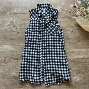 Forever 21 Plaid Button Up Dress size S